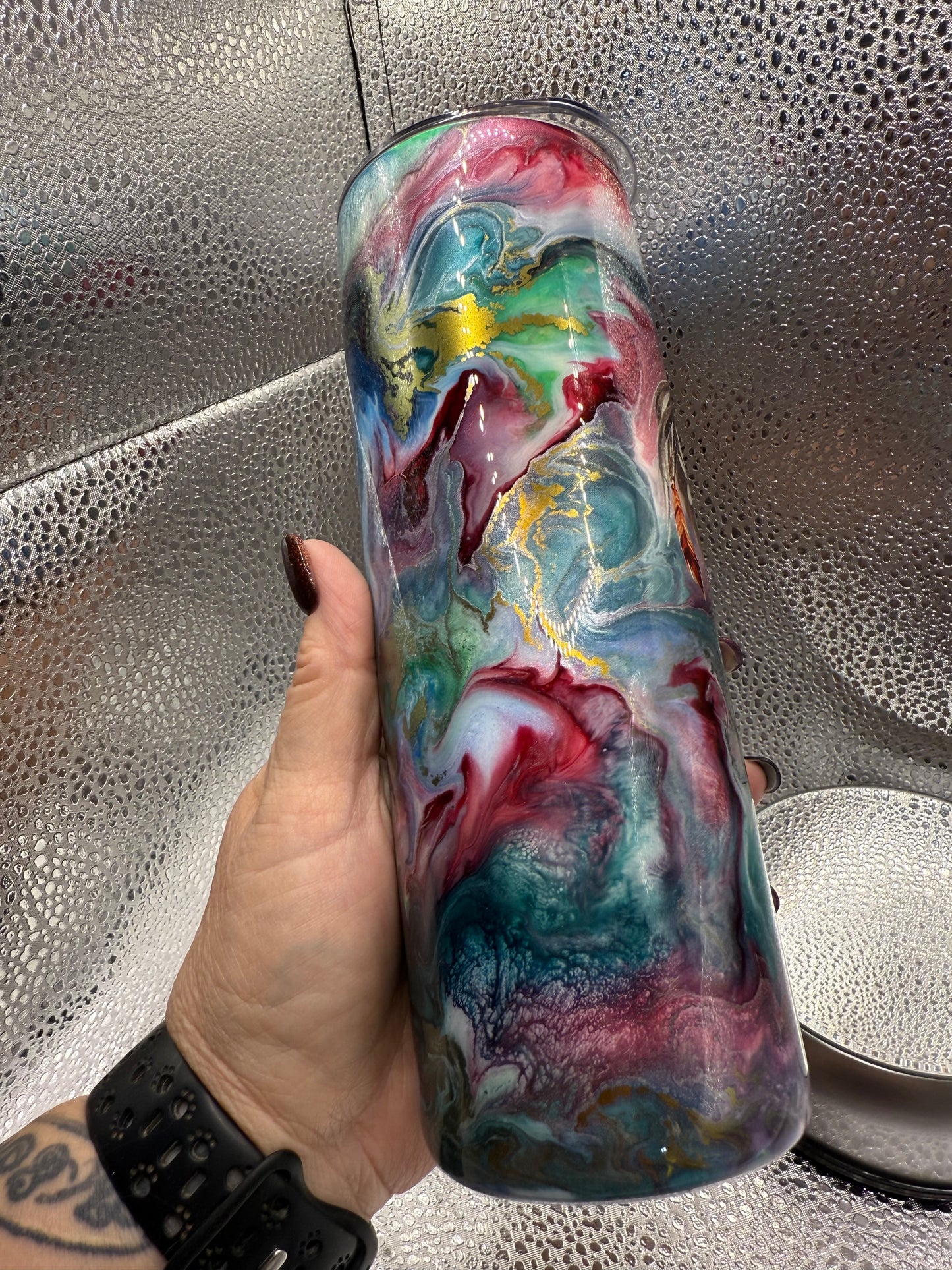 20 Oz Native Horse Ink Swirl Tumbler
