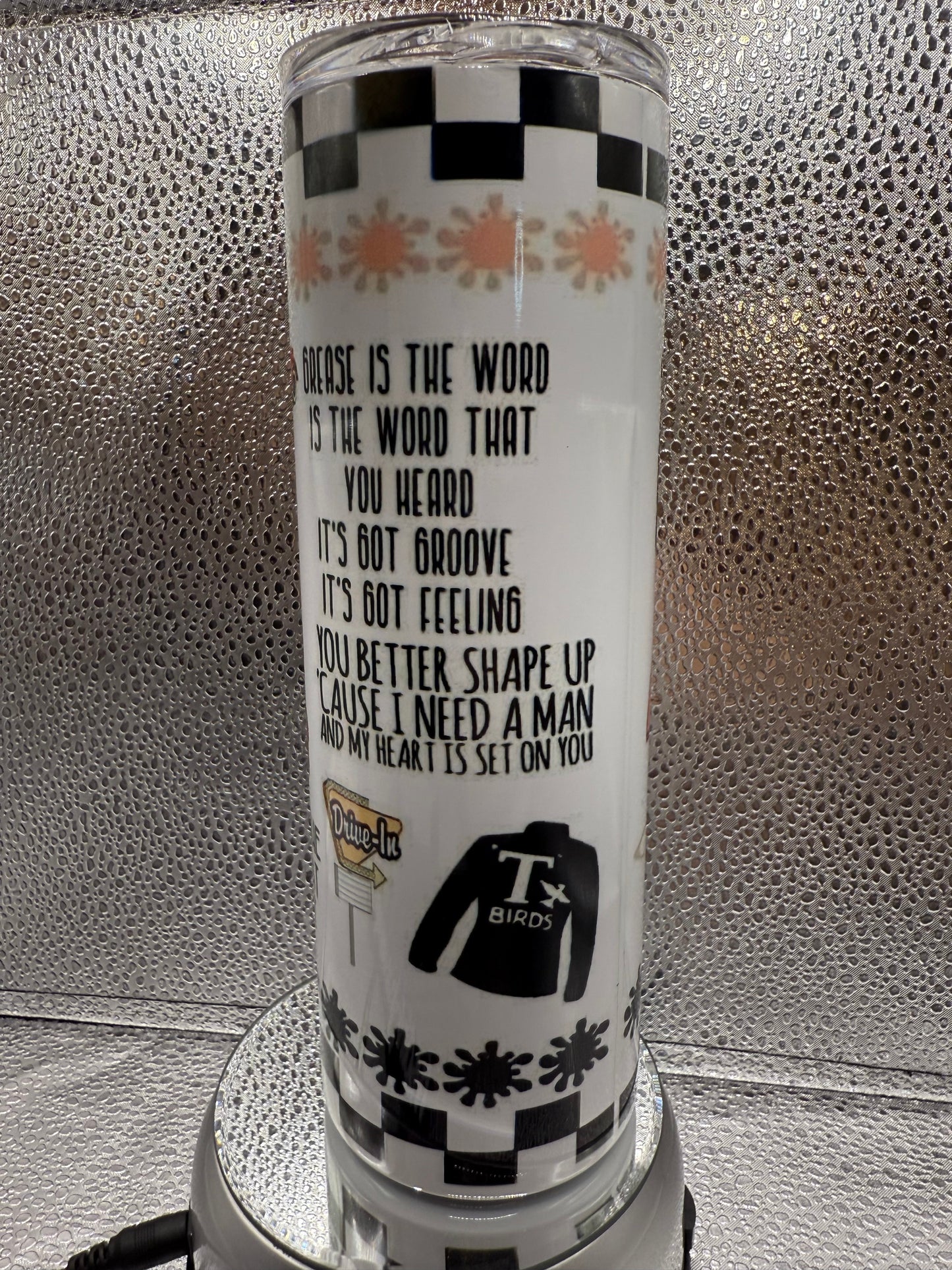 20 Oz Grease SUBLIMATION Tumbler