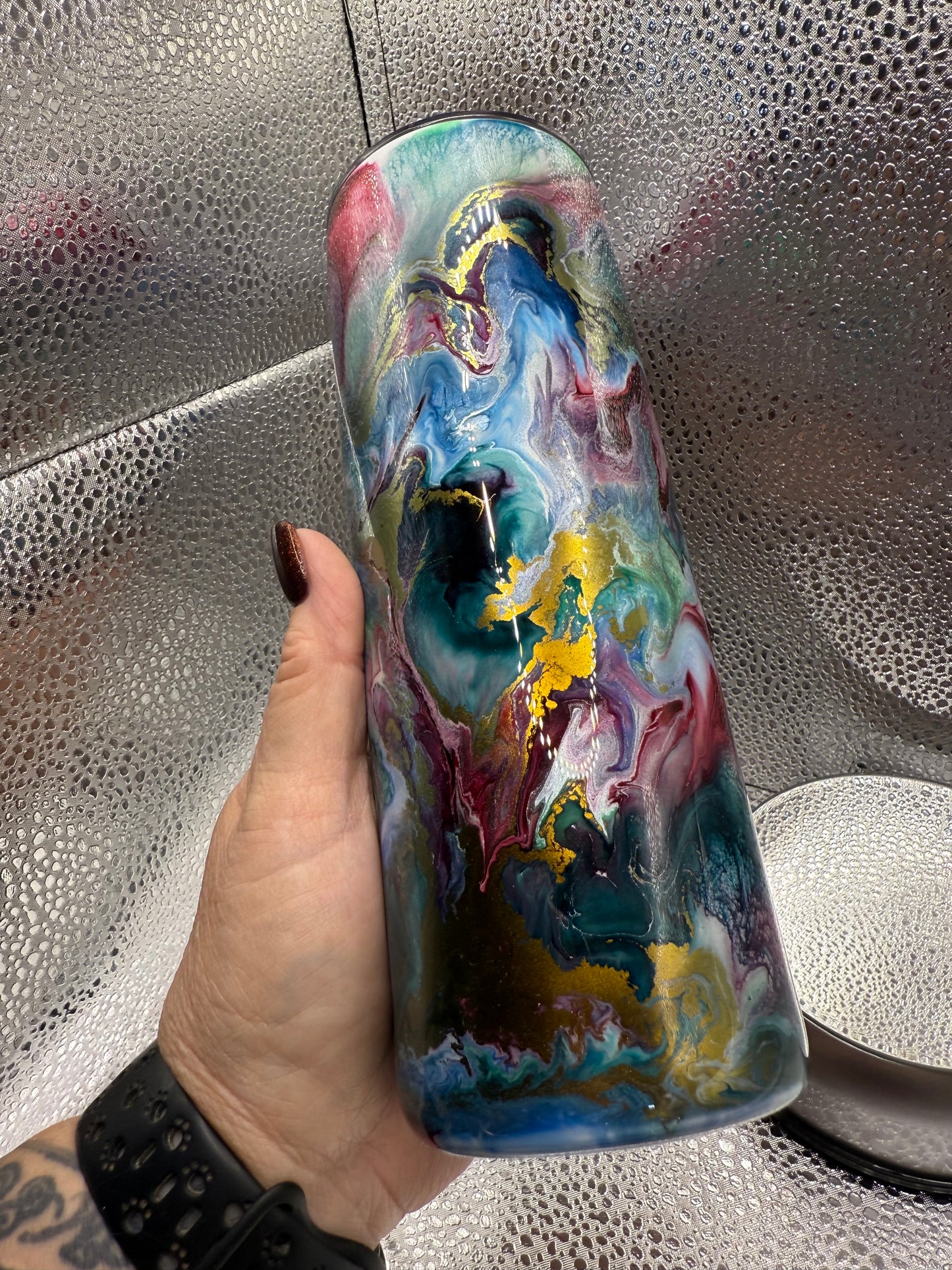20 Oz Native Horse Ink Swirl Tumbler