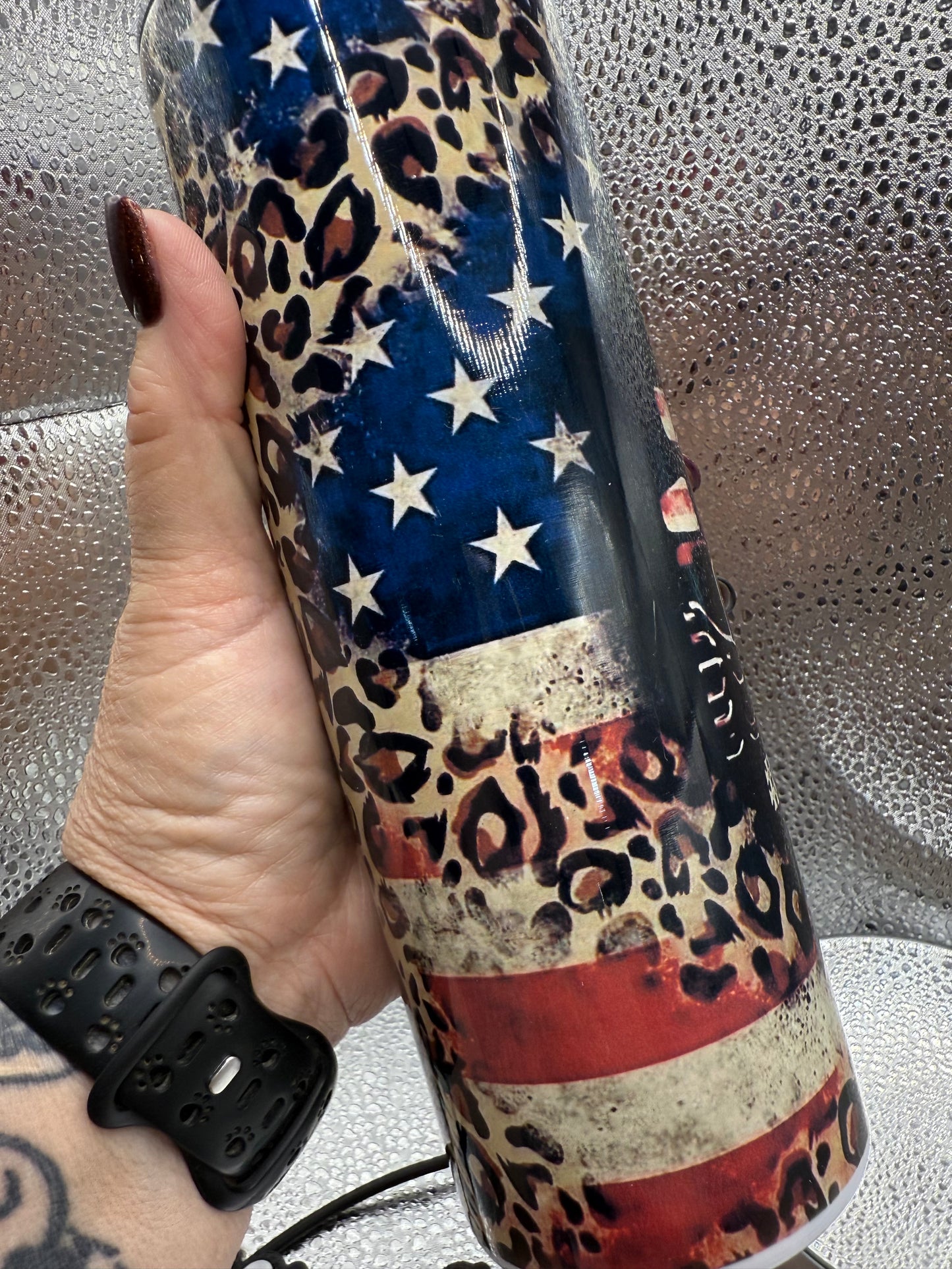 20 Oz Jeep American Flag SUBLIMATION Tumbler