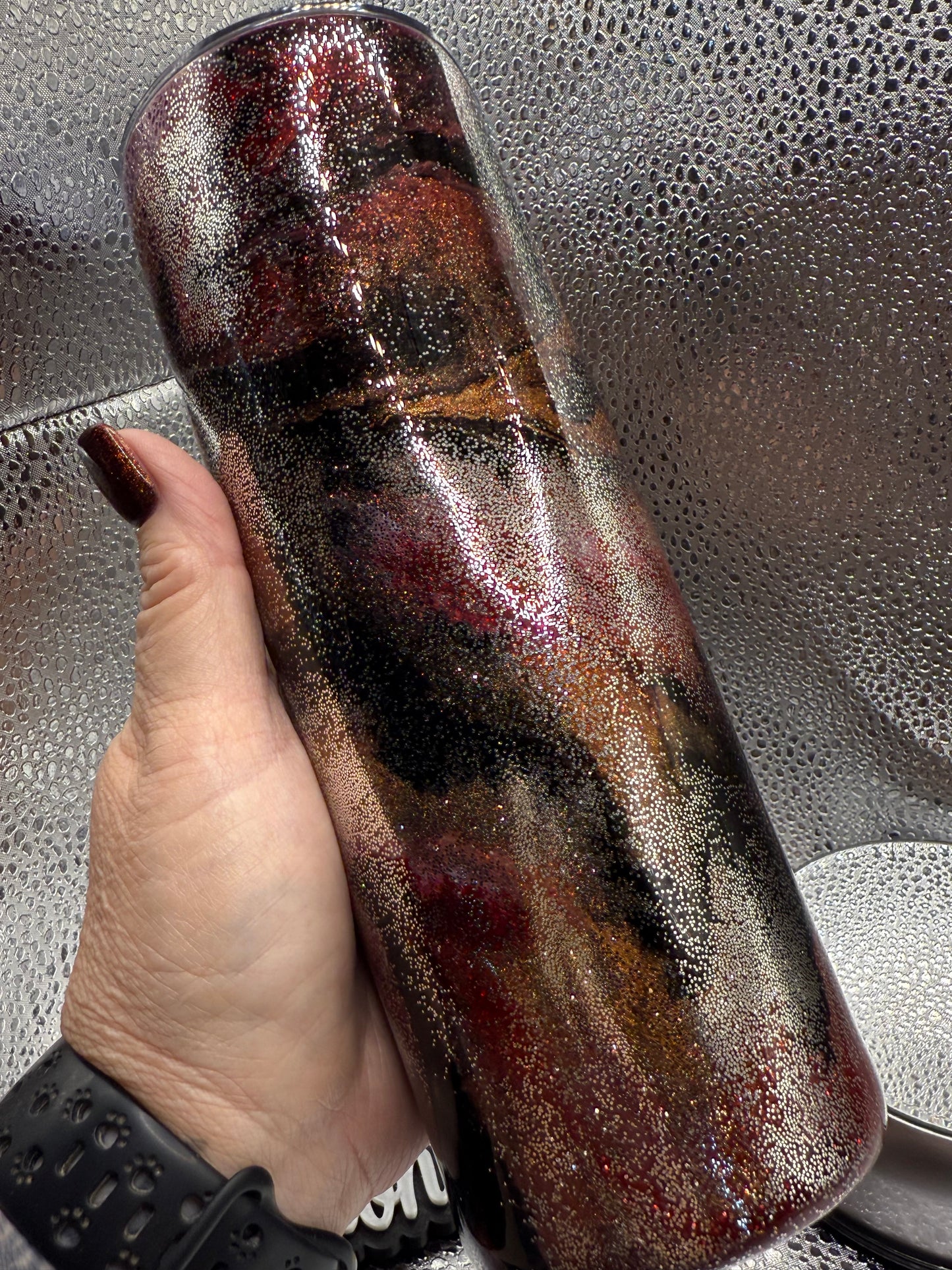 20 Oz Inked and Glittered Tumbler SALE