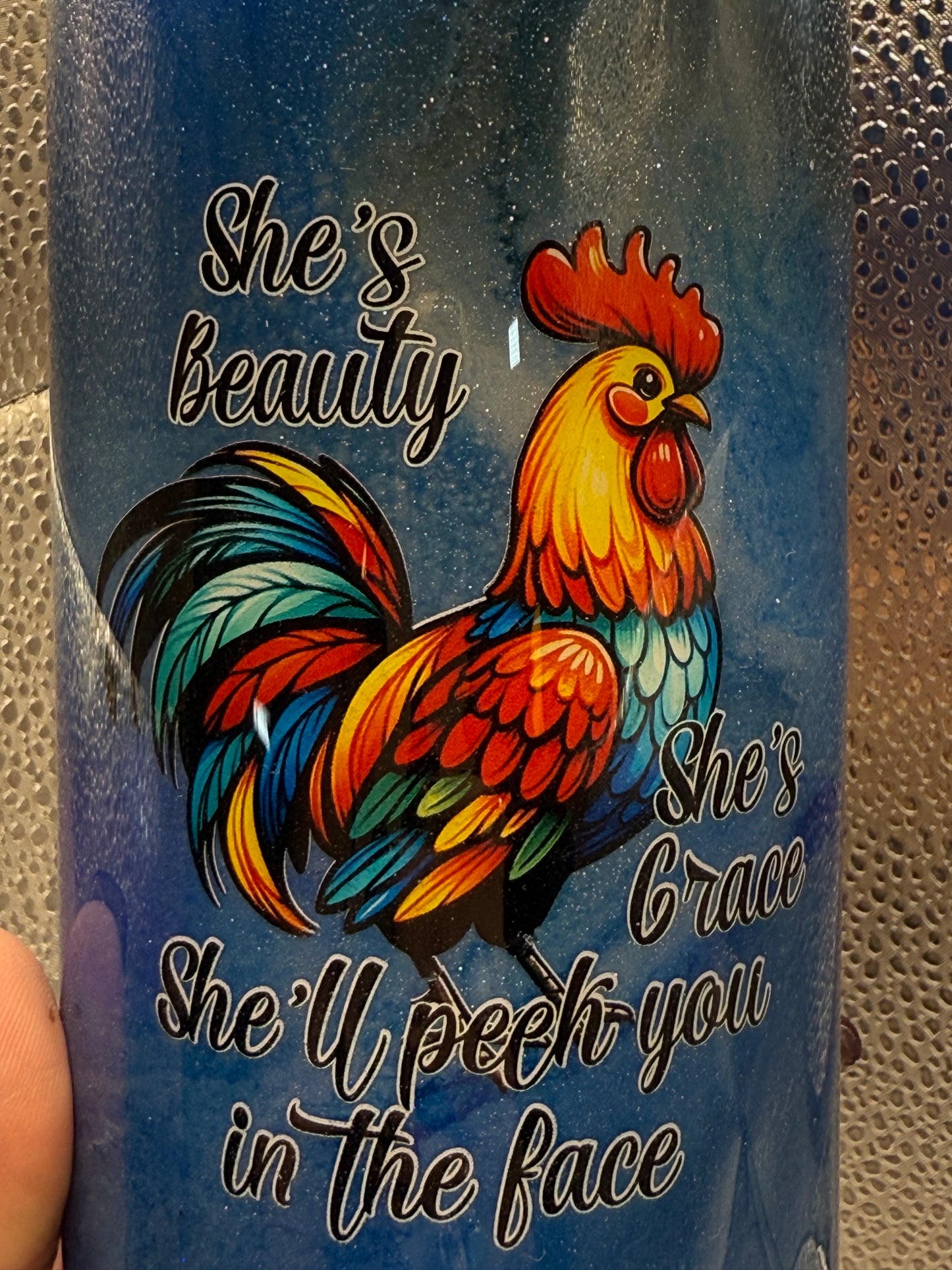 20 Oz She’ll Peck You In The Face Ink Tumbler