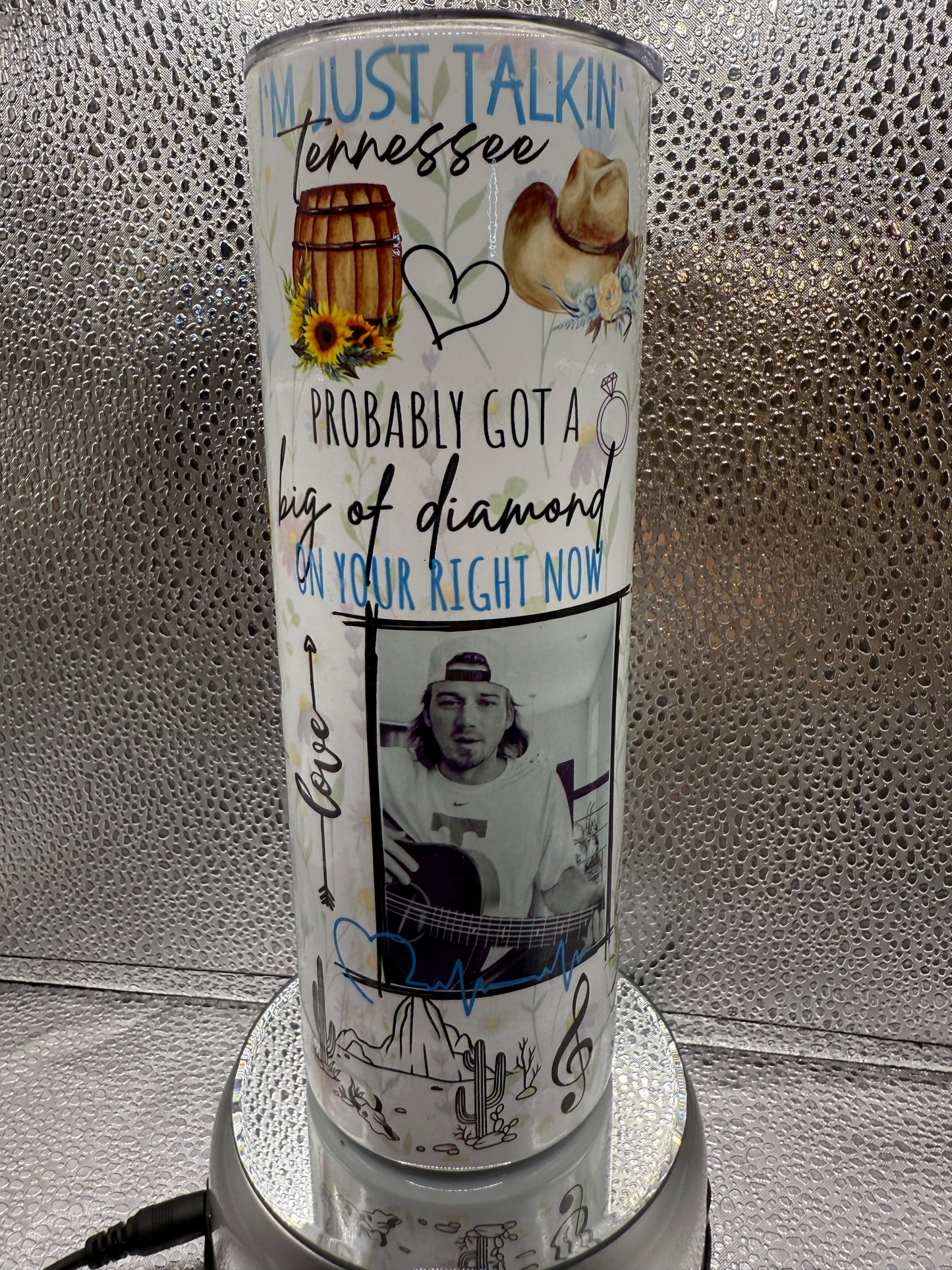 20 Oz Morgan Wallen Fan SUBLIMATION Tumbler
