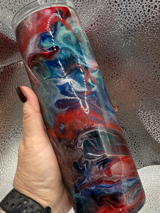 20 Oz Ink Swirl Tumbler