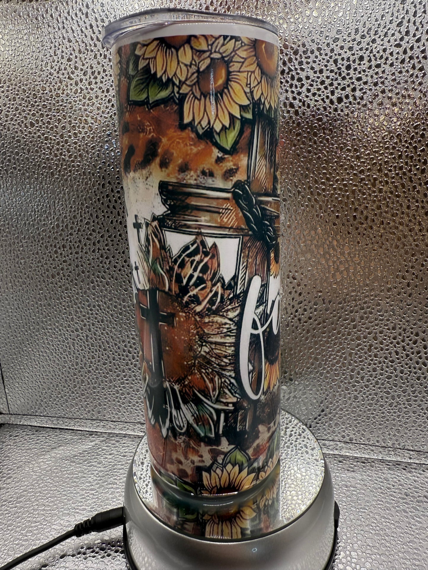 20 Oz Faith Cross SUBLIMATION Tumbler