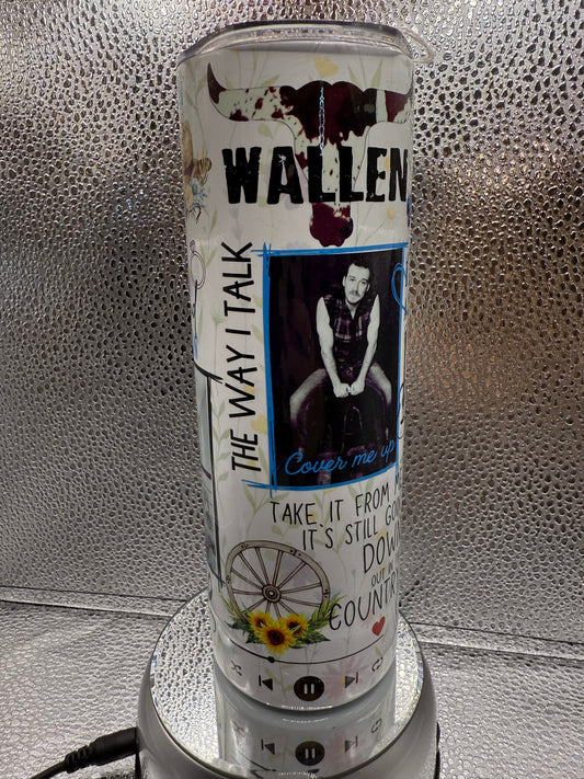 20 Oz Morgan Wallen Fan SUBLIMATION Tumbler