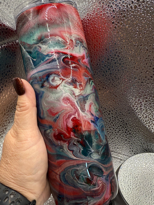 20 Oz Ink Swirl Tumbler