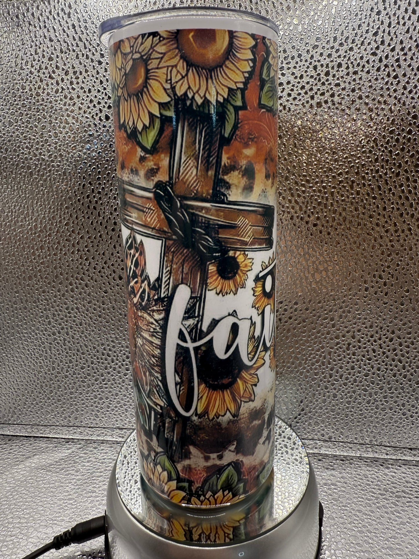 20 Oz Faith Cross SUBLIMATION Tumbler