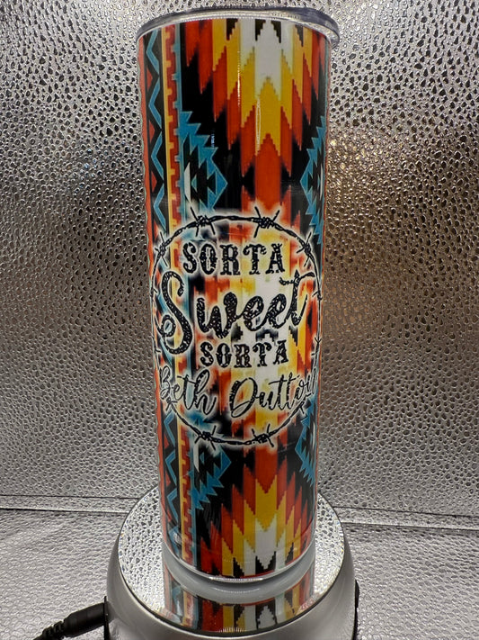 20 Oz Sorta Sweet Sorta Beth SUBLIMATION Tumbler