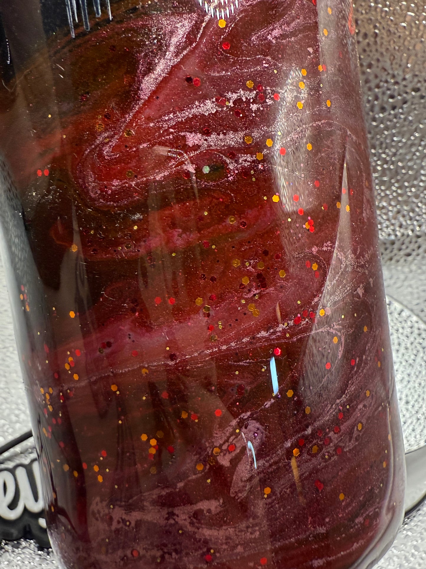 30 Oz Blessed Mama Hoggdle Burgundy Ink Tumbler