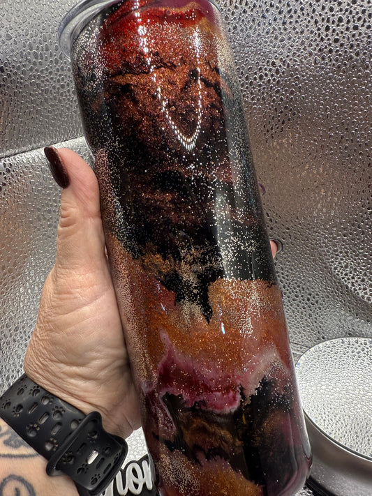 20 Oz Inked and Glittered Tumbler SALE